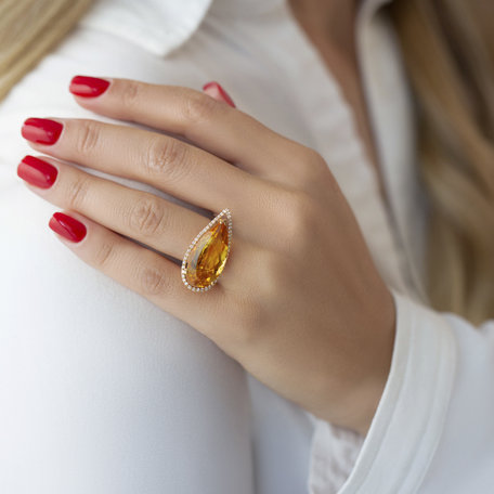 Diamond rings with Amethyst Kaylynn
