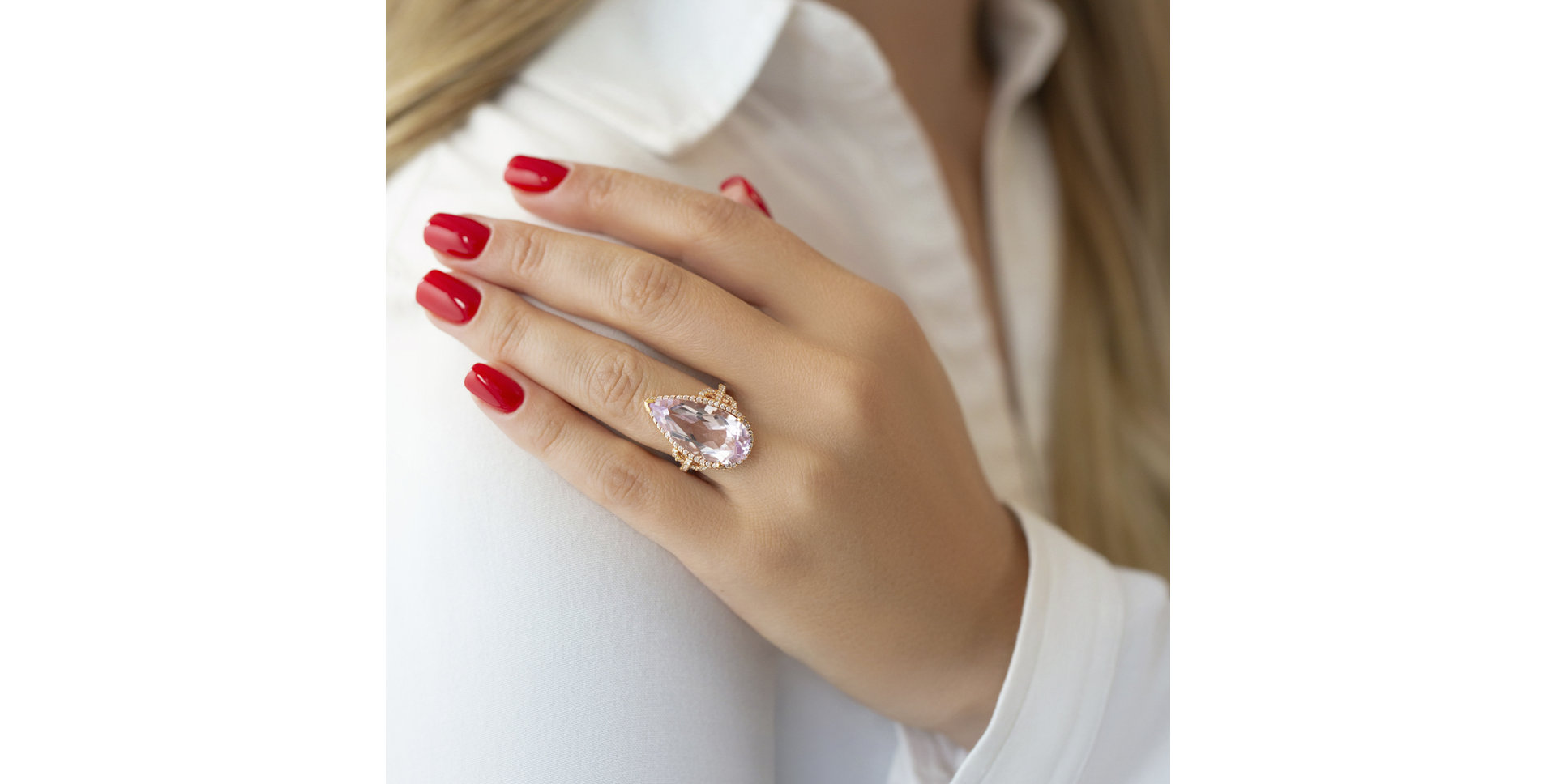 Diamond rings with Amethyst Mandeep