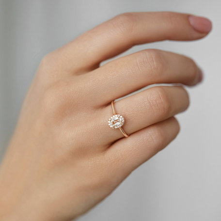 Diamond ring with Sapphire Princess