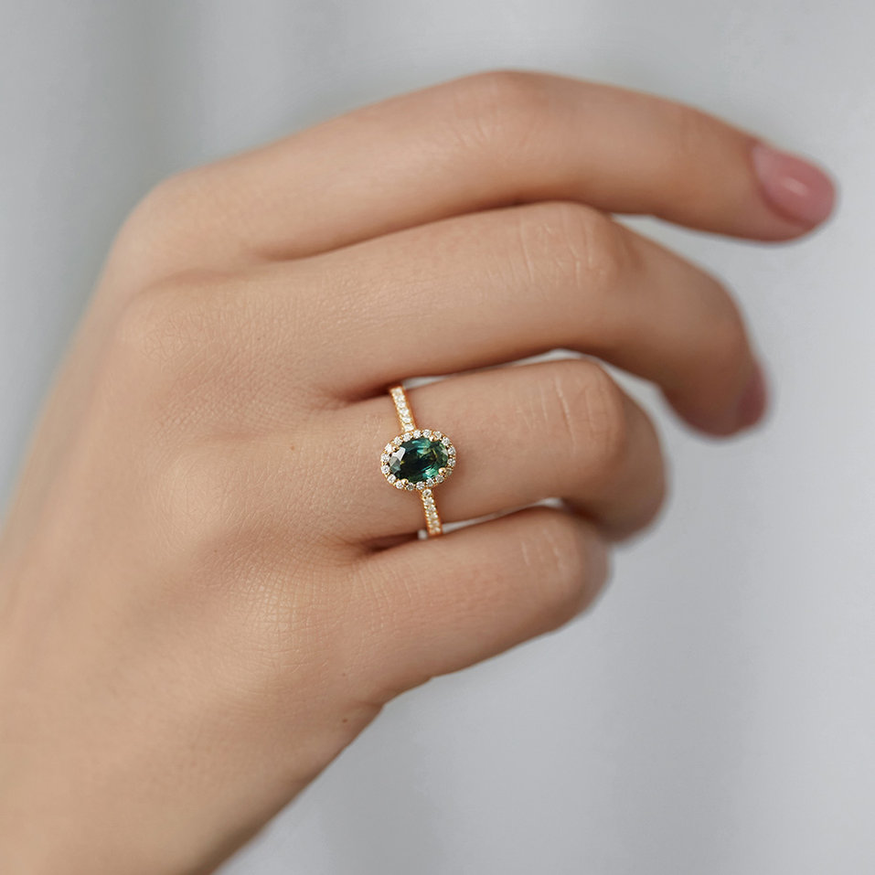 Diamond ring with Sapphire Princess Desperation