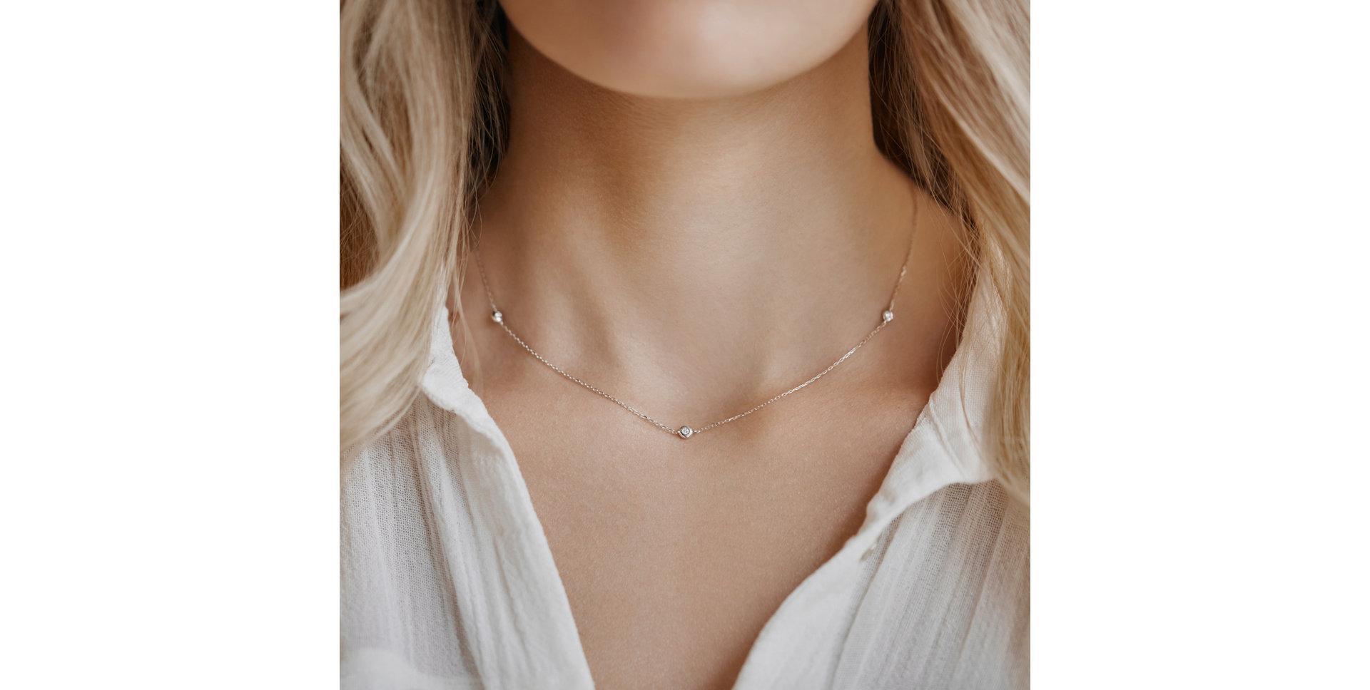 Diamond necklace Sparkling Dots