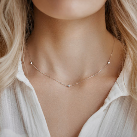 Diamond necklace Sparkling Dot