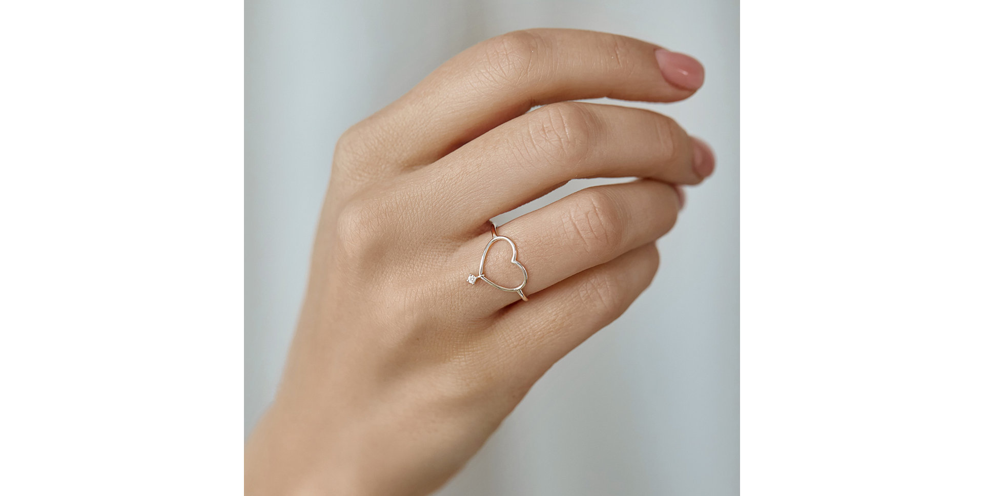 Diamond ring Mellow Heart