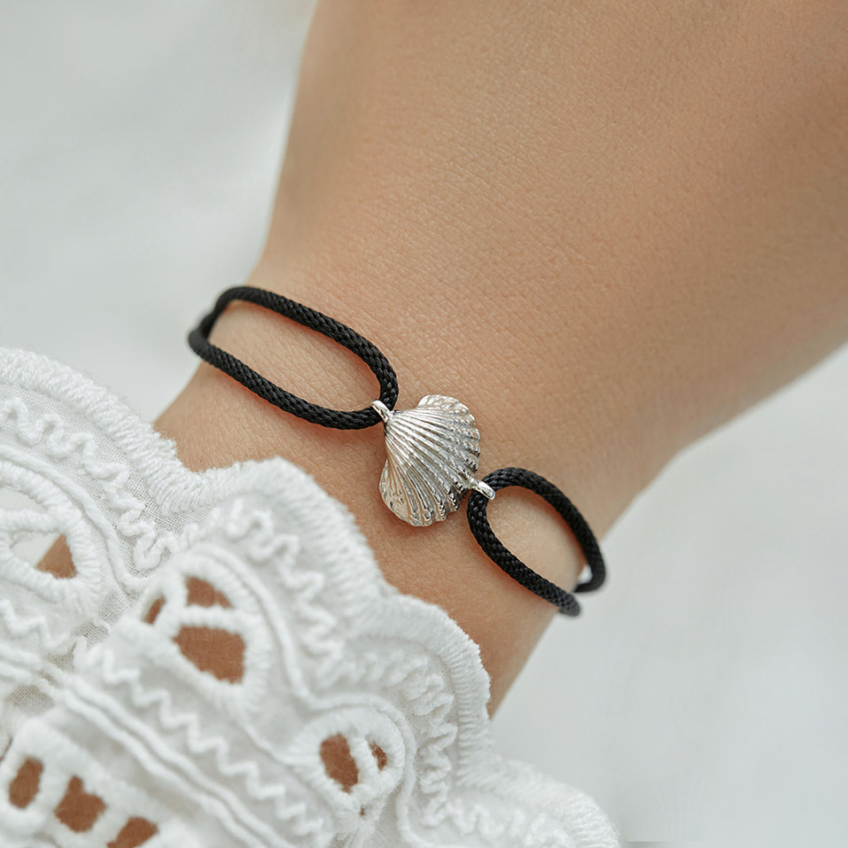 Bracelet with cord Luxury Clam