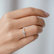 Diamond ring with Topaz Gem Simplicity3