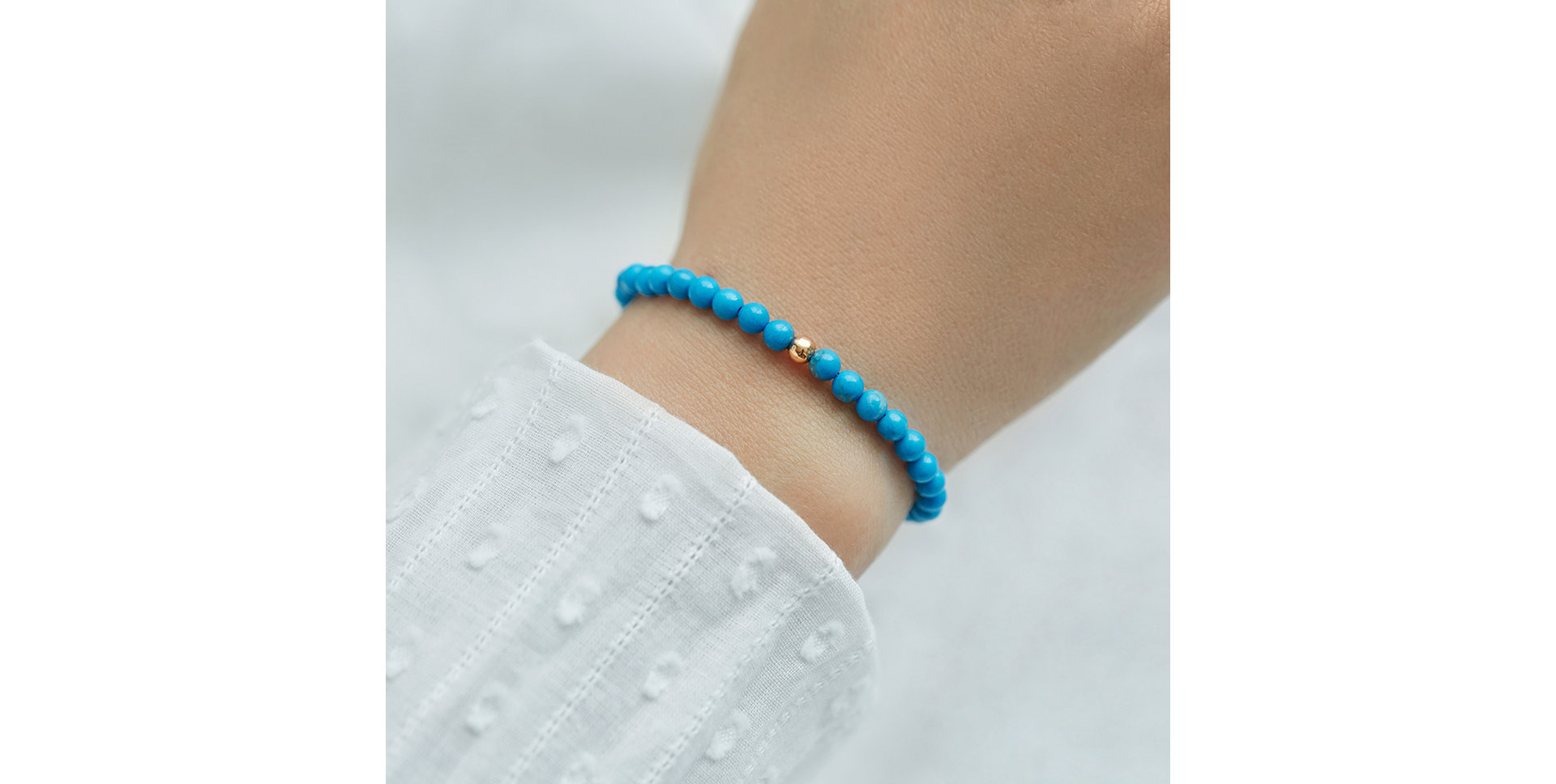 Bracelet with Turquoise Green Fancy Beauty