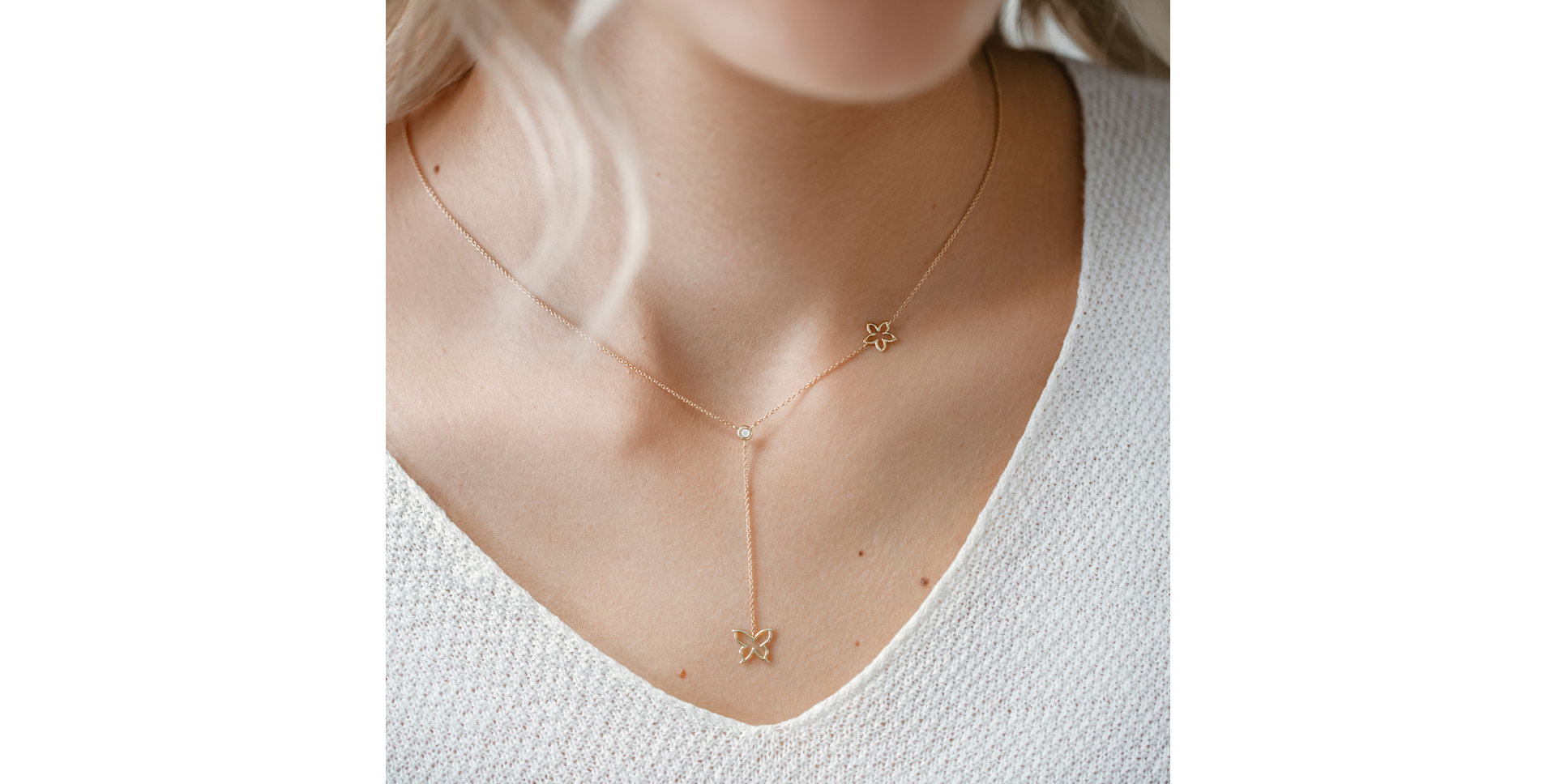 Diamond necklace Touch of Spring