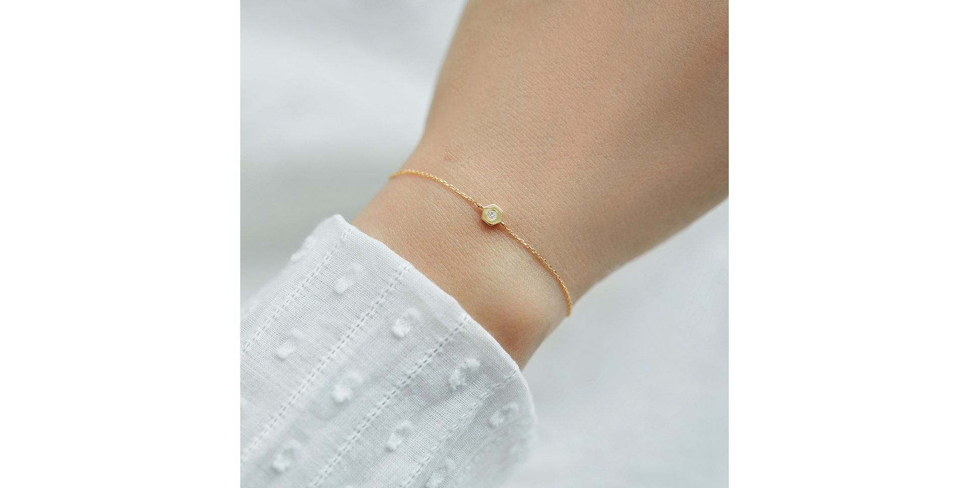 Diamond bracelet Hexagonal Brilliance