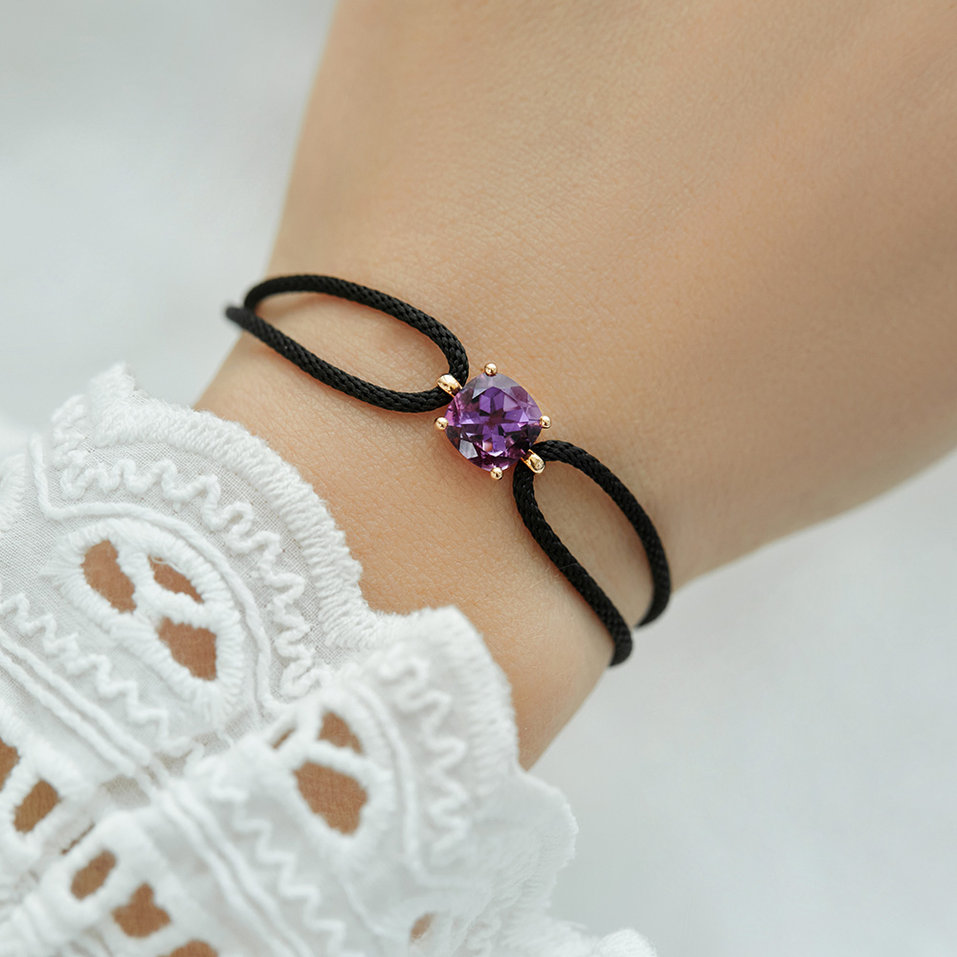 Bracelet with Rhodolite Faith
