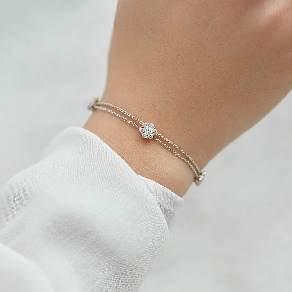 Bracelet with diamonds Evening Sky