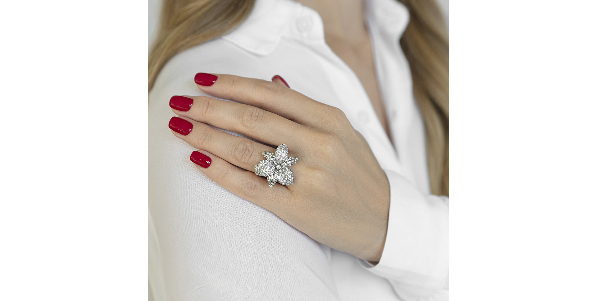 Diamond ring Sensual Orchid