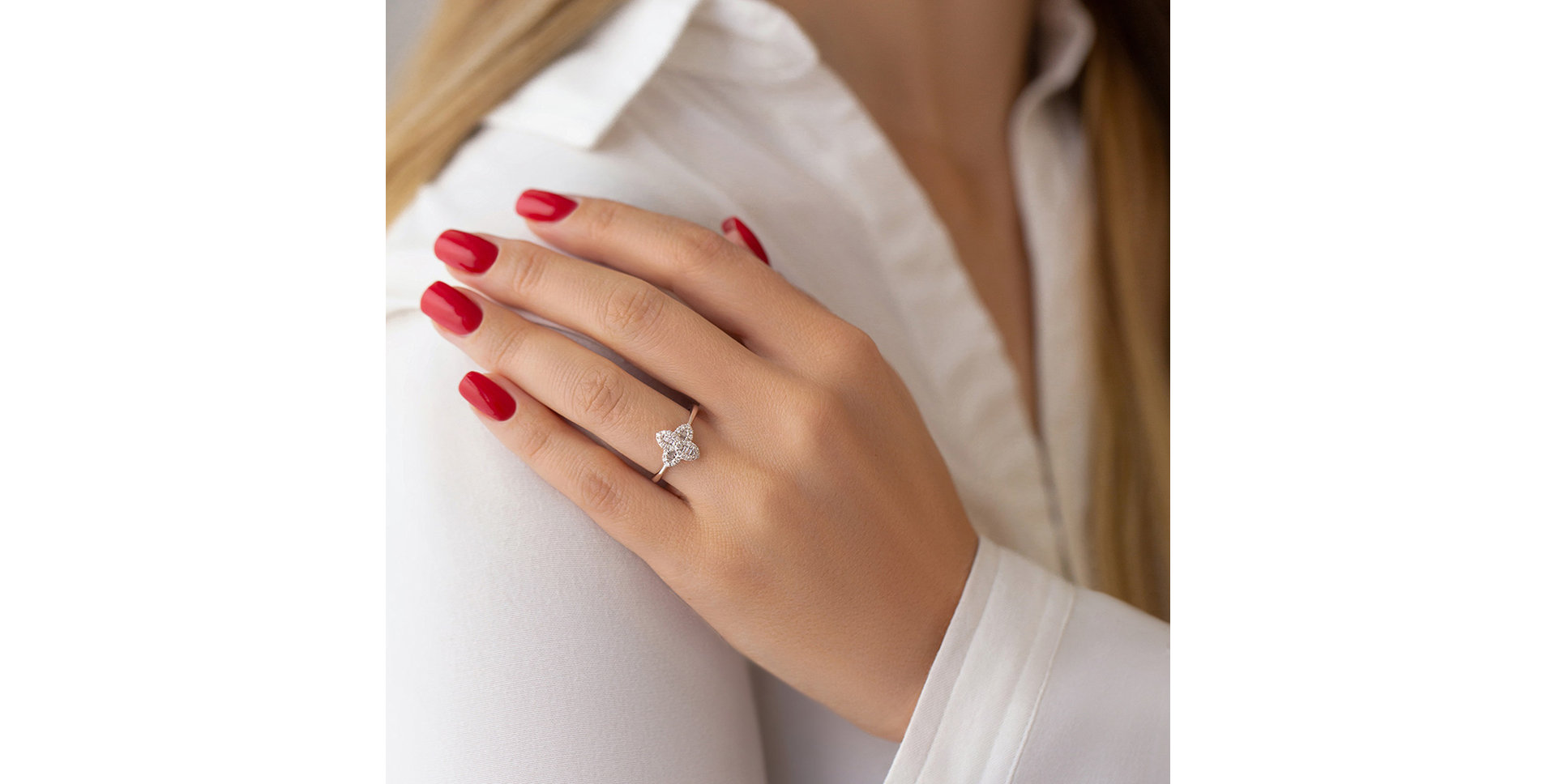 Diamond ring Rosaleta