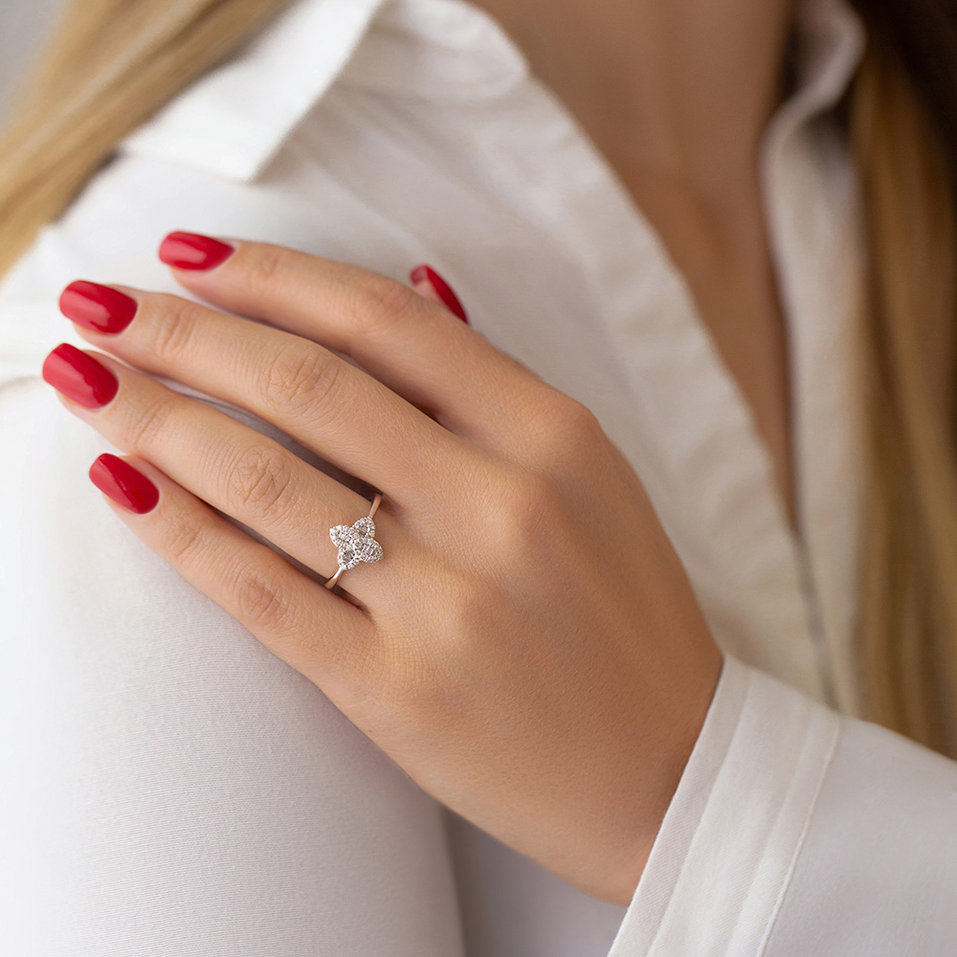 Diamond ring Rosaleta