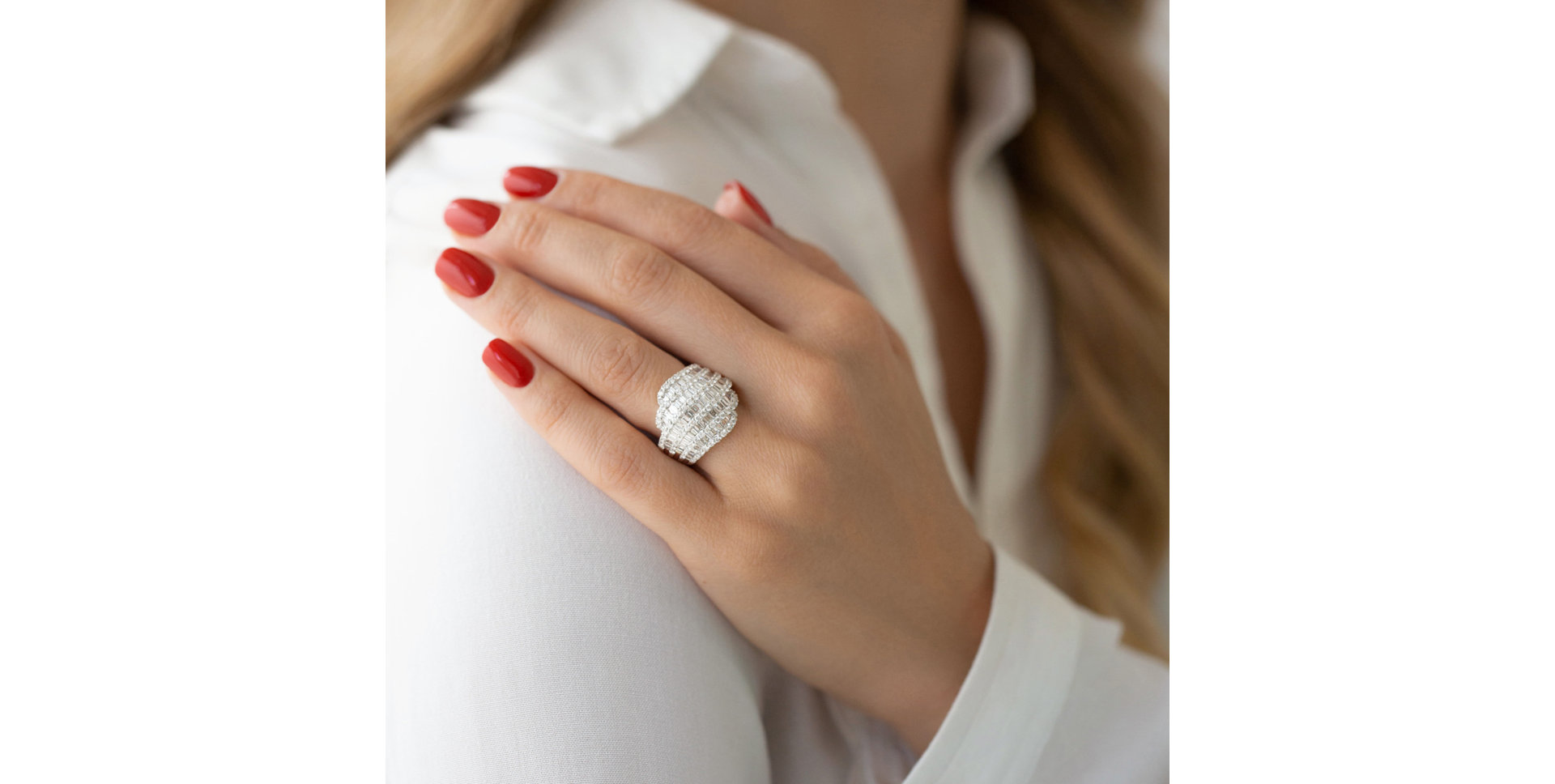 Diamond ring Sea Shell