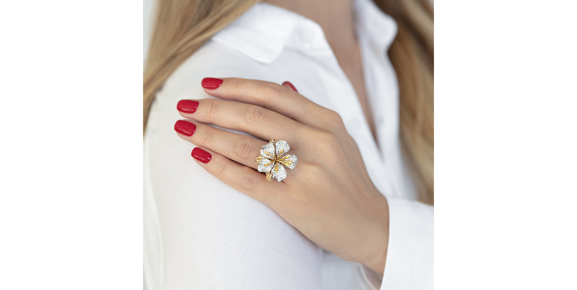 Diamond ring Evening Flower