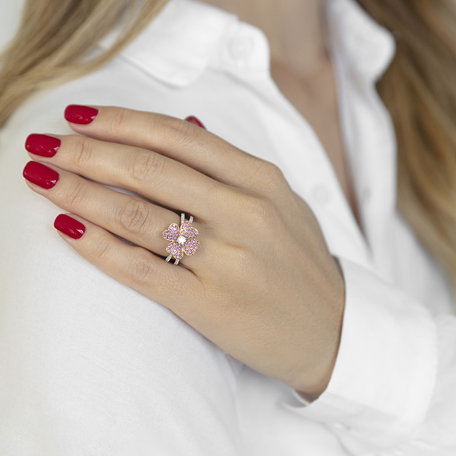 Diamond ring with Sapphire Felicitas