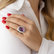 Diamond rings with Amethyst Saron3