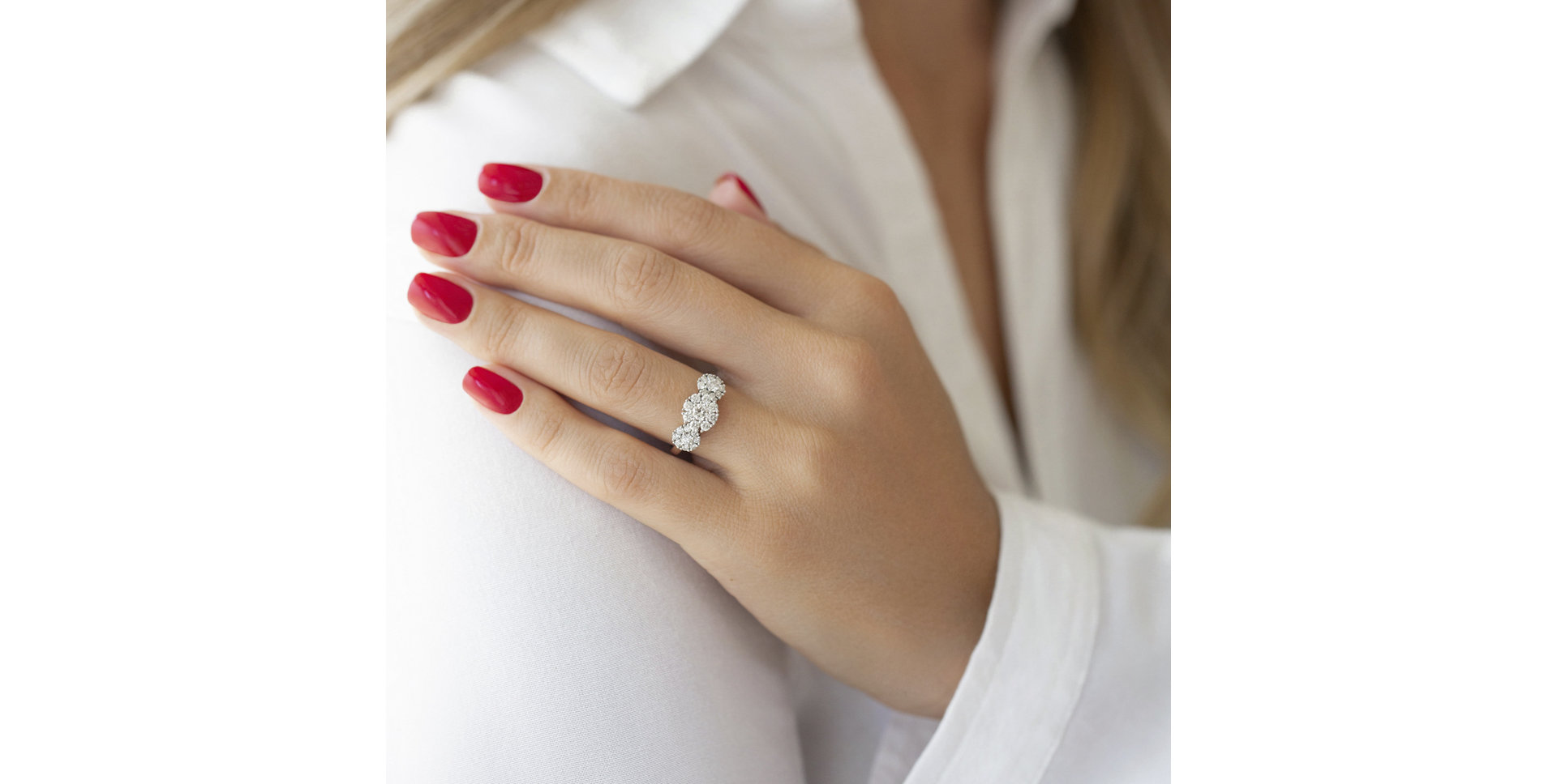 Diamond ring Crème Brûlée