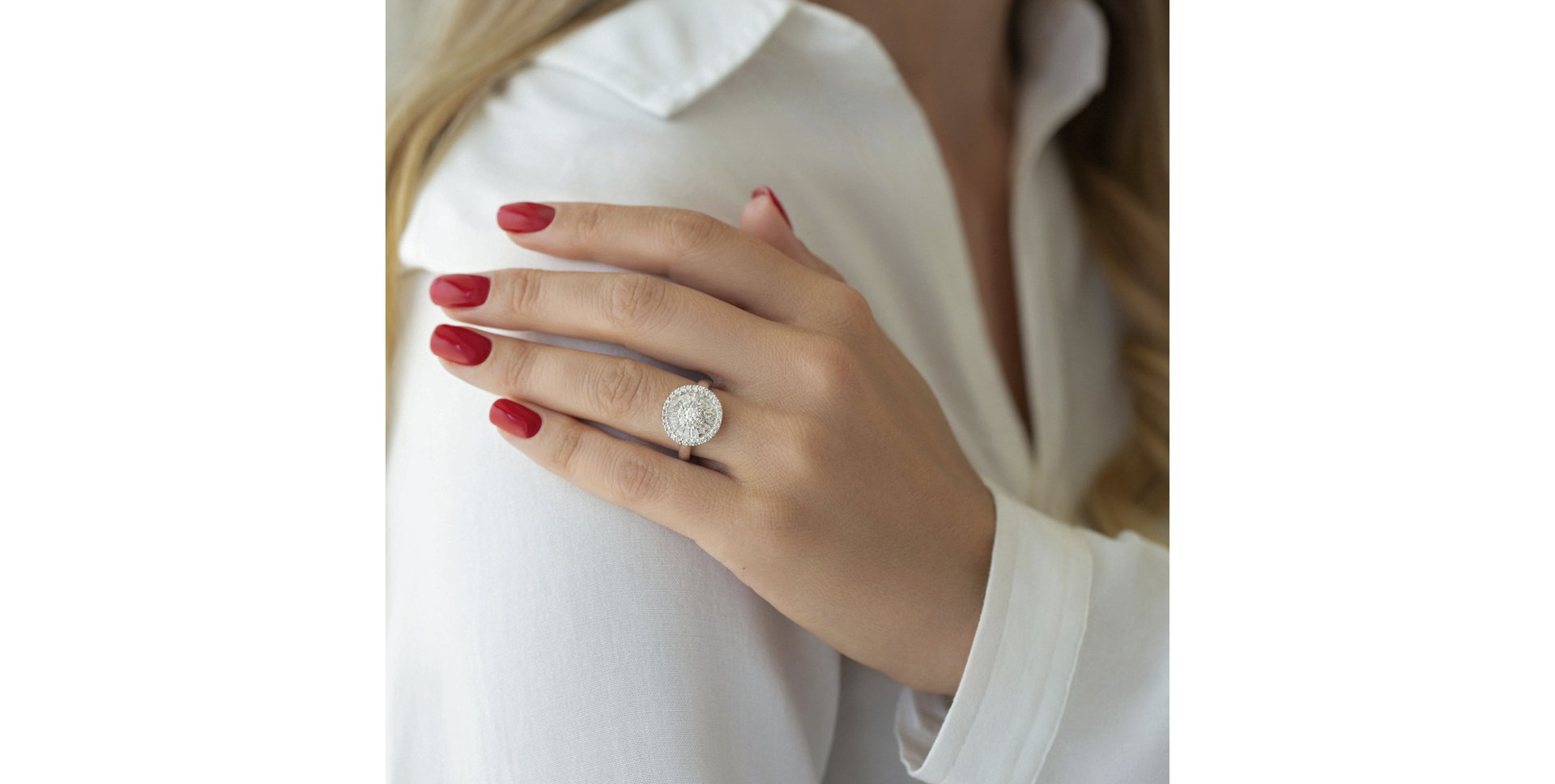 Diamond ring Glamorous Sunflower