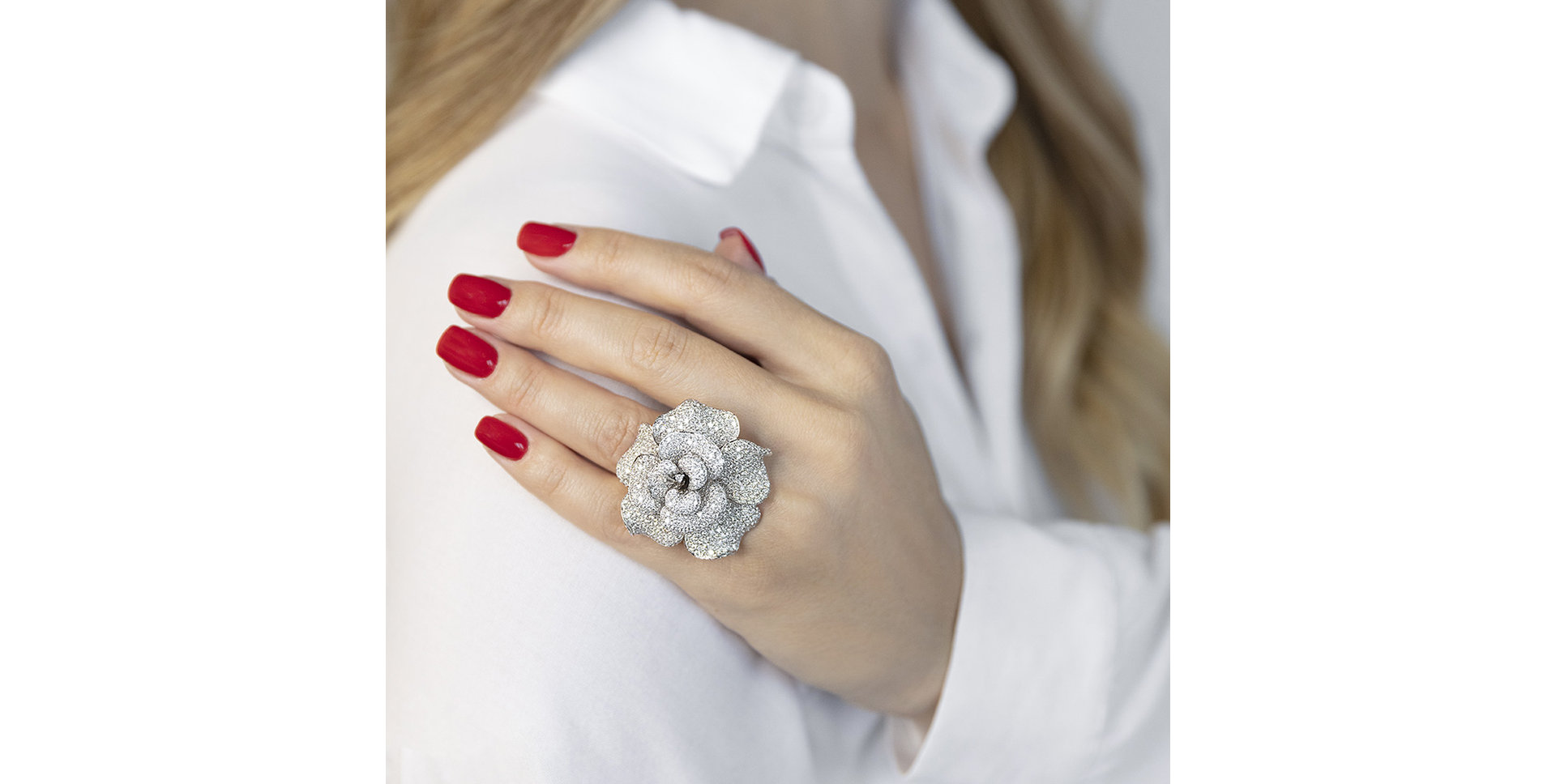 Diamond ring Andromeda Flower