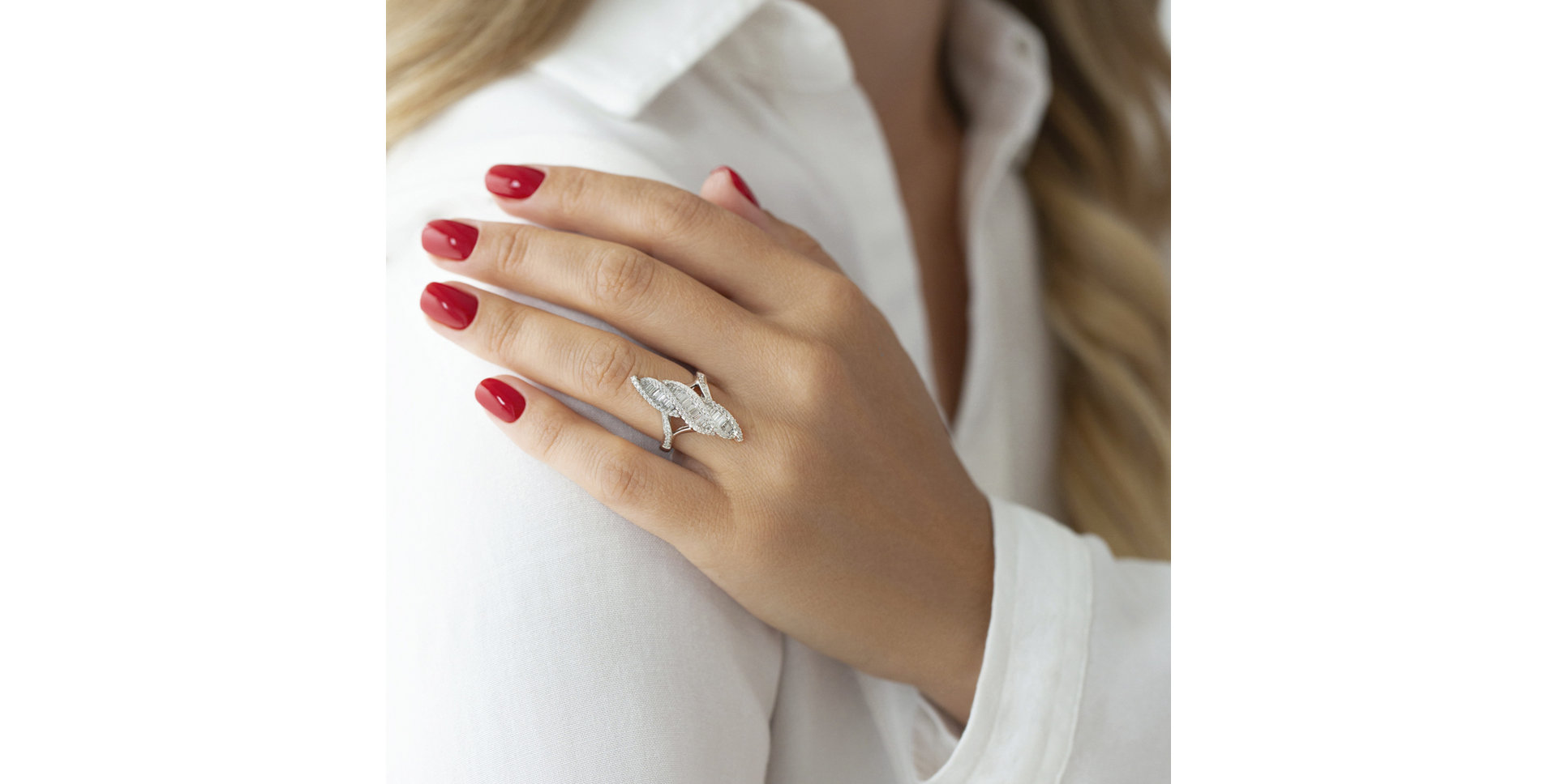 Diamond ring Infinite Swirls