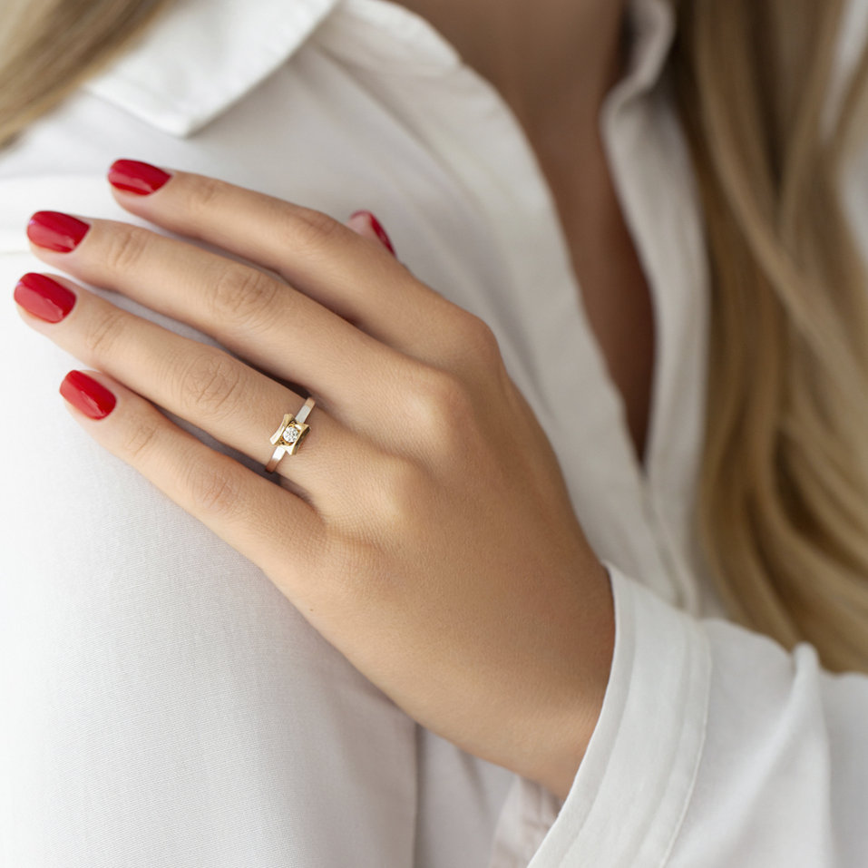 Diamond ring Square Love