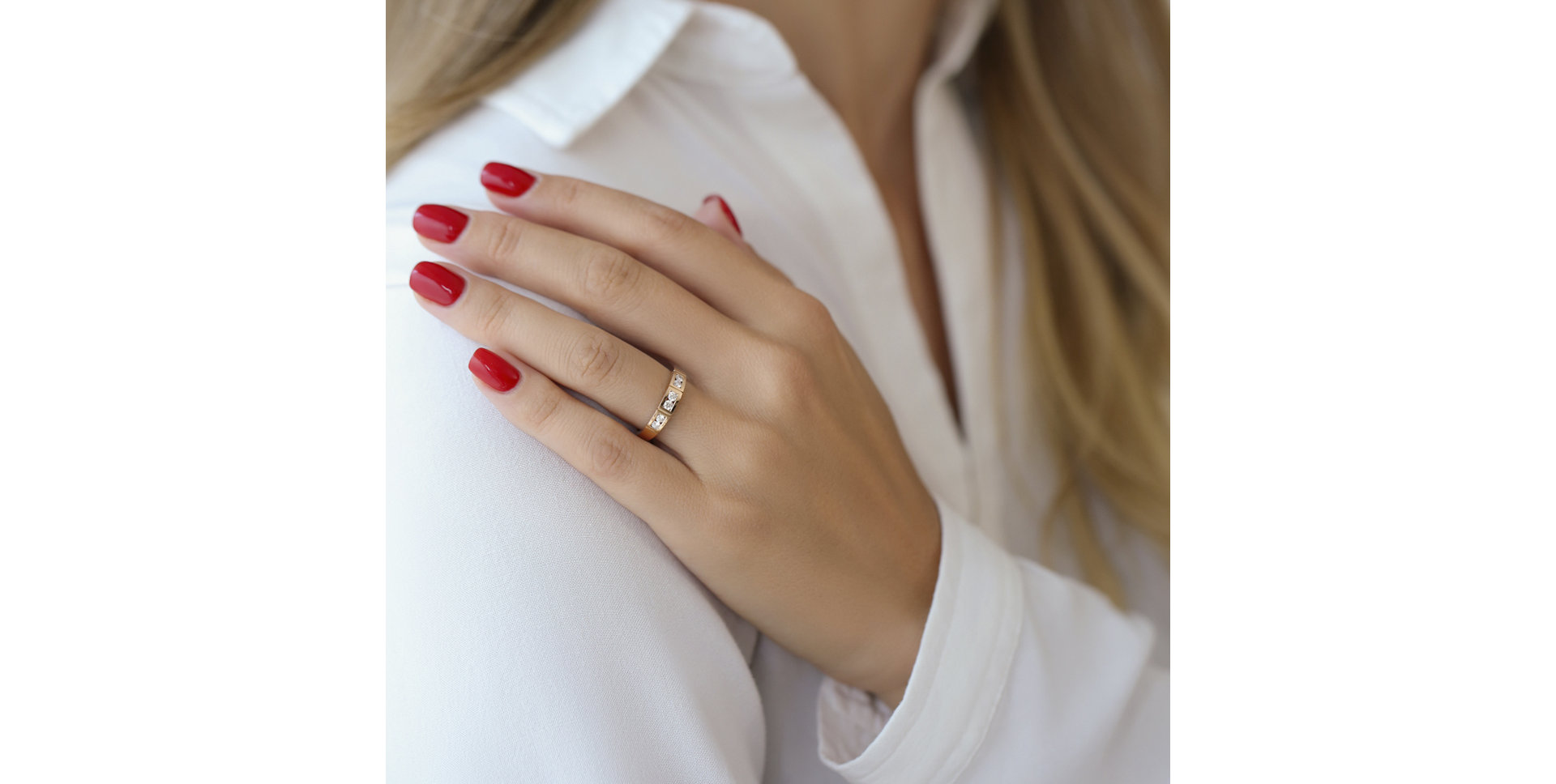 Diamond ring Majestic Lines