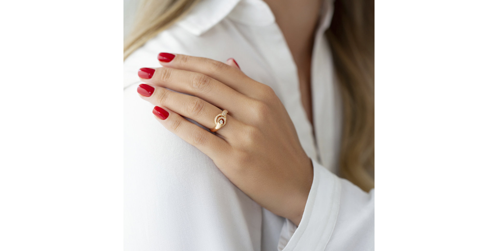 Diamond ring Sunny Swirl