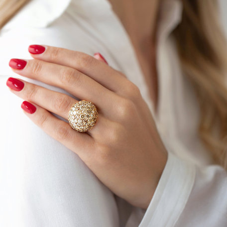 Ring with brown diamonds Martine