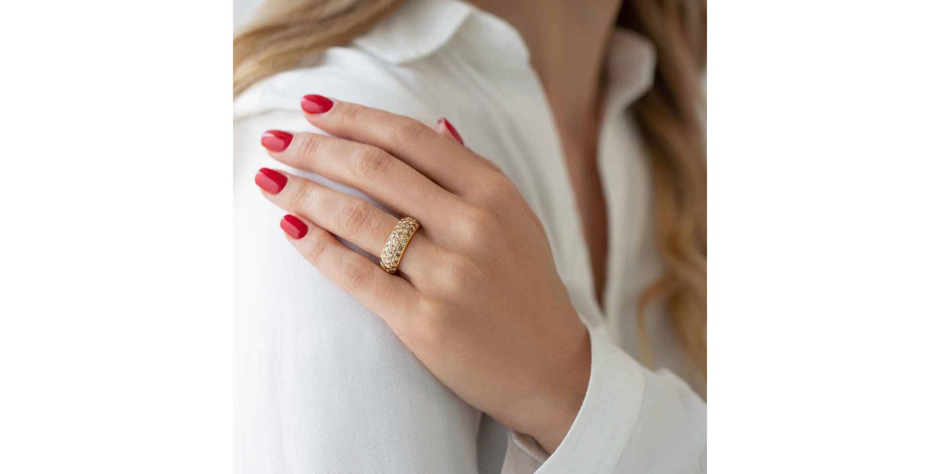 Ring with brown diamonds Cammy