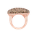 Ring with brown diamonds Daring Sunset4