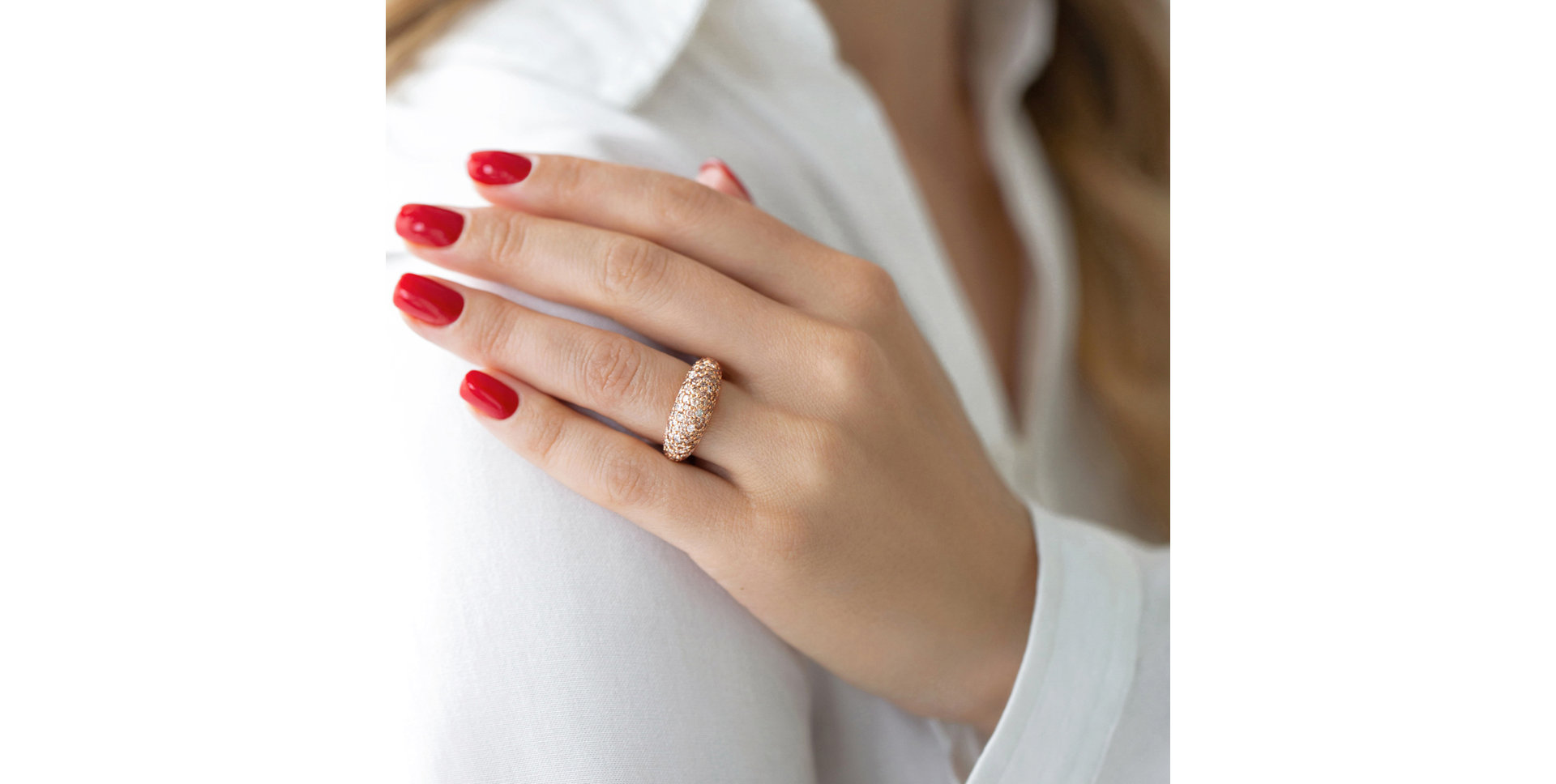 Ring with brown diamonds Adeline