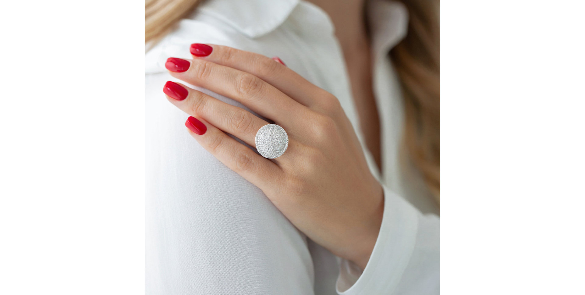 Diamond ring Monogram Galaxy