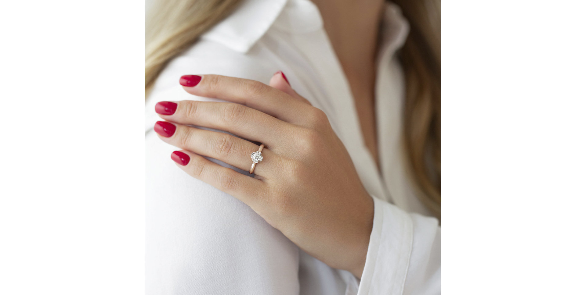 Diamond ring Love Flower