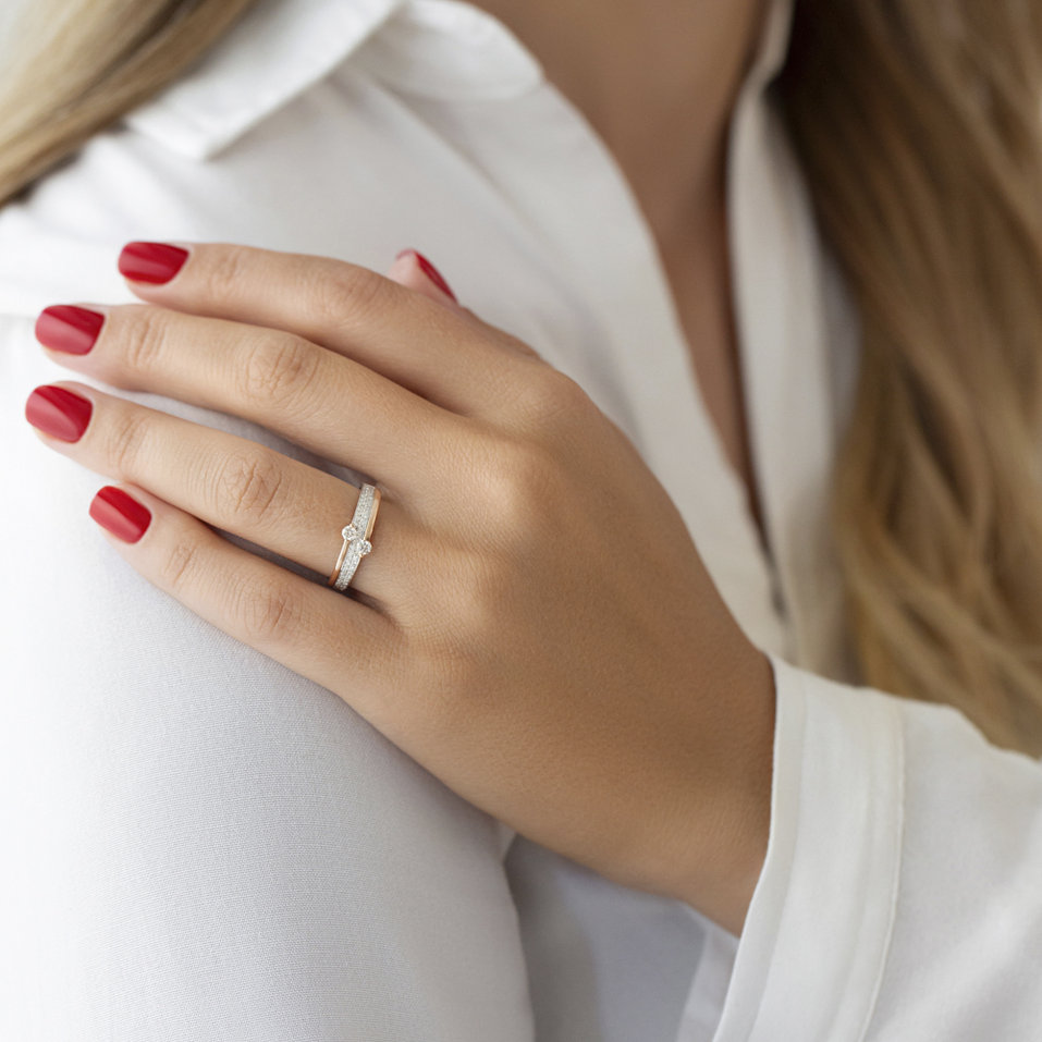 Diamond ring Gilded Glow