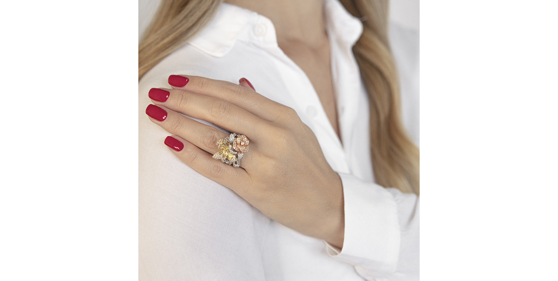 Diamond ring Butterfly Desire