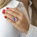 Diamond ring with Amethyst, Ruby and Sapphire Heaven Desire3