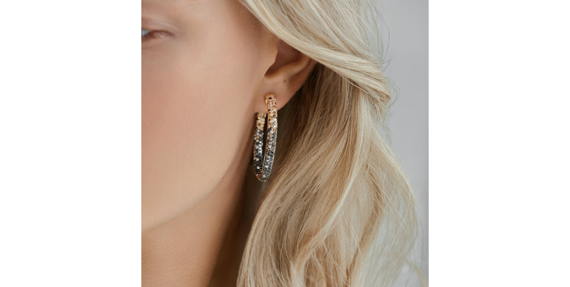 Earrings with coloured diamonds Galaxy Sin