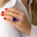 Diamond rings with Amethyst Purple Glow3