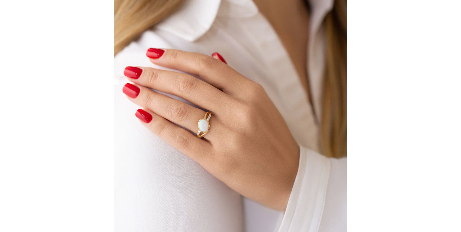 Diamond ring with Opal Exchange Visit