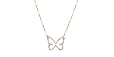 Diamond necklace Simple Papillon