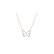 Diamond necklace Simple Papillon3
