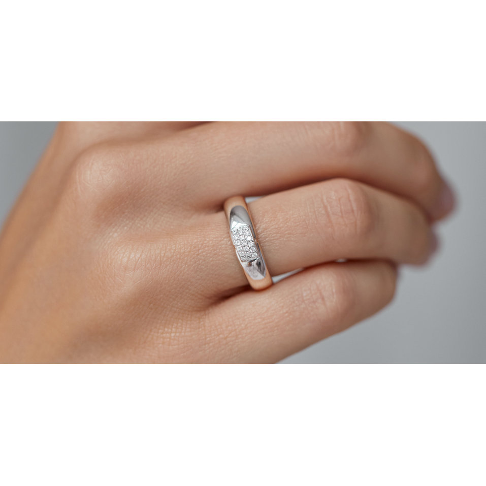 Diamond ring Princess Touch