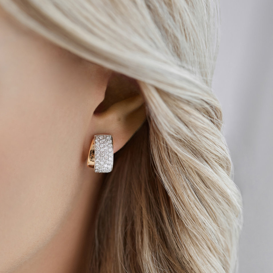 Diamond earrings Galaxy Poem