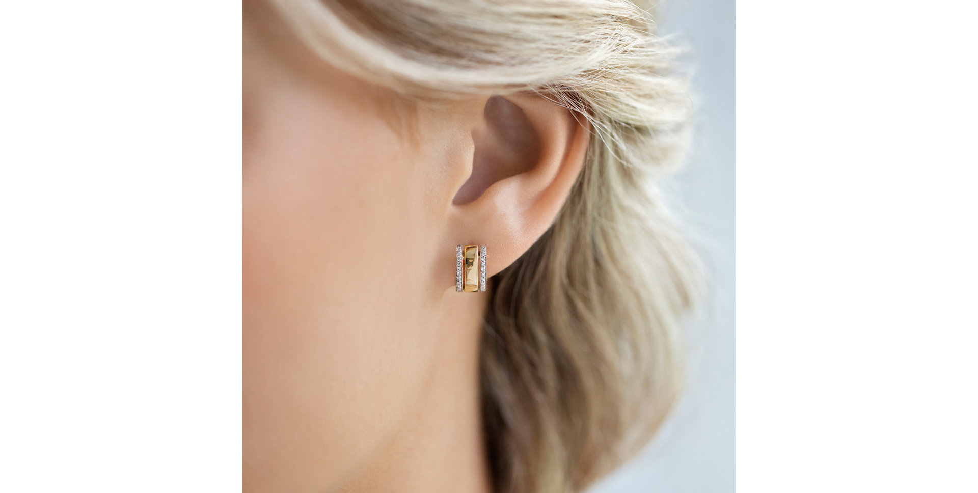 Diamond earrings Amazing Symetry