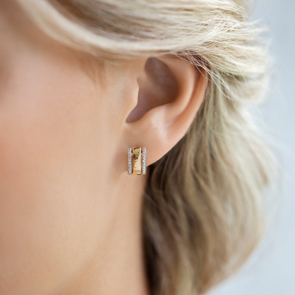 Diamond earrings Amazing Symetry