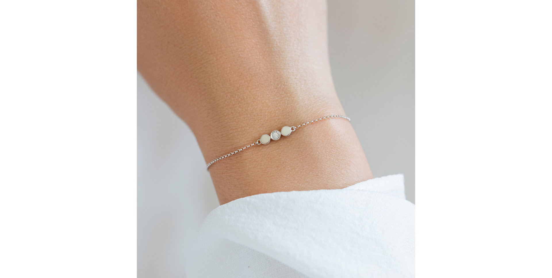 Diamond bracelet Sparkling Circles