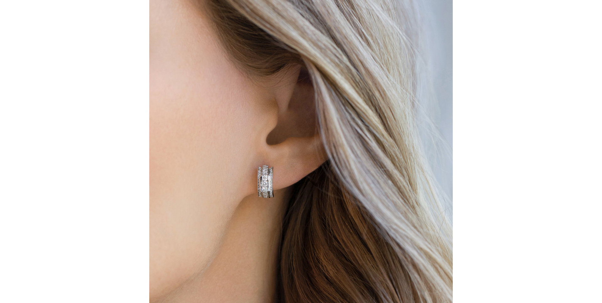 Diamond earrings Amazing Mosaic