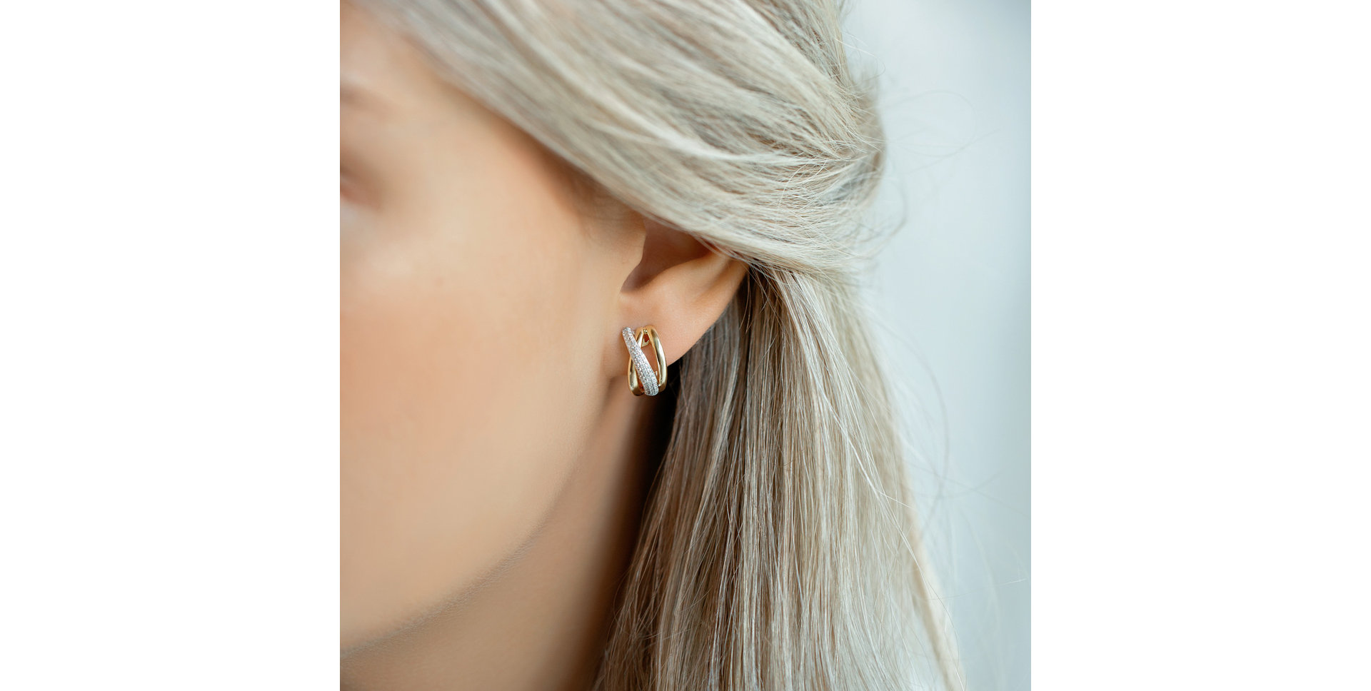 Diamond earrings Moon Opium