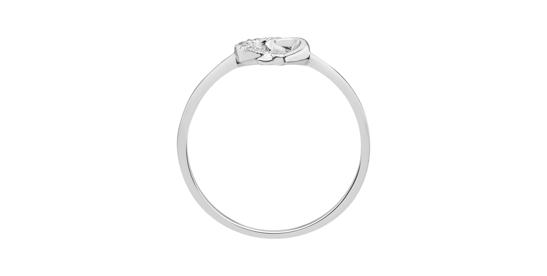 Diamond ring Sparkling Heart